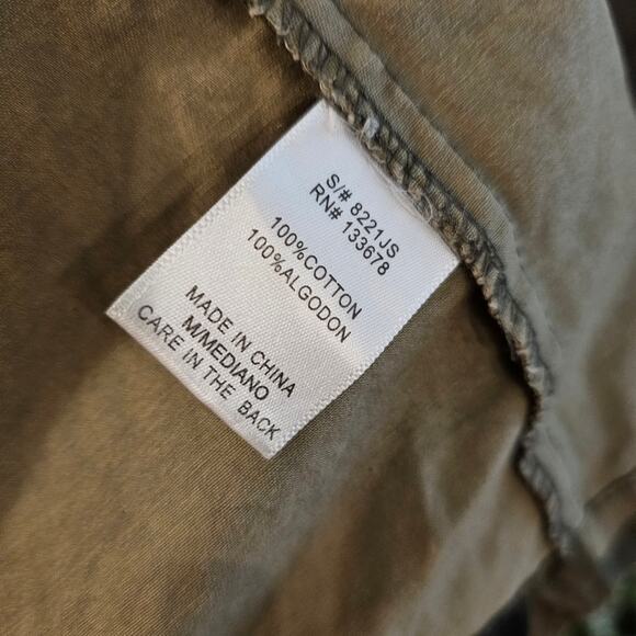 Love Tree Green Camouflage Print Military Army Utility Anorak Jacket M Casual - Picture 7 of 9